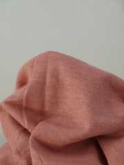Load image into Gallery viewer, Coral Pink Textured Stripe Organic Cotton &amp; Hemp Jersey
