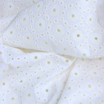 Load image into Gallery viewer, Ivory Embroidered Eyelet Cotton
