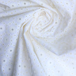 Load image into Gallery viewer, Ivory Embroidered Eyelet Cotton

