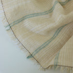 Load image into Gallery viewer, Beige Hemp &amp; Organic Cotton Sashiko Style Stripe
