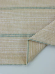 Load image into Gallery viewer, Beige Hemp &amp; Organic Cotton Sashiko Style Stripe
