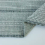 Load image into Gallery viewer, Steely Teal Hemp &amp; Organic Cotton Sashiko Style Stripe
