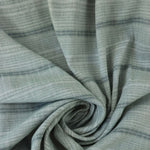 Load image into Gallery viewer, Steely Teal Hemp &amp; Organic Cotton Sashiko Style Stripe
