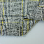 Load image into Gallery viewer, Yellow/Powder Blue/Black/Ivory Yarn Dyed Hemp &amp; Organic Cotton Plaid
