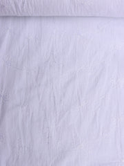 Load image into Gallery viewer, White Embroidered Cotton Slub Lawn