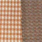 Load image into Gallery viewer, Toffee &amp; Beige 1/4" Gingham Yarn Dyed Jacquard Knit
