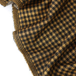 Load image into Gallery viewer, Black &amp; Yellow 1/4" Gingham Yarn Dyed Jacquard Knit
