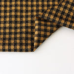 Load image into Gallery viewer, Black &amp; Yellow 1/4" Gingham Yarn Dyed Jacquard Knit
