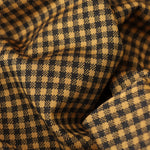 Load image into Gallery viewer, Black &amp; Yellow 1/4" Gingham Yarn Dyed Jacquard Knit
