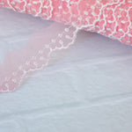 Load image into Gallery viewer, 10YDS Pink 1" Wide Embroidered Lace Trim
