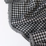 Load image into Gallery viewer, Black &amp; Ivory 1/4" Gingham Yarn Dyed Jacquard Knit
