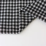 Load image into Gallery viewer, Black &amp; Ivory 1/4" Gingham Yarn Dyed Jacquard Knit
