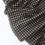 Load image into Gallery viewer, Black &amp; Beige 1/4" Gingham Yarn Dyed Jacquard Knit
