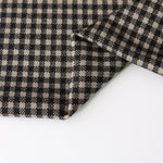 Load image into Gallery viewer, Black &amp; Beige 1/4" Gingham Yarn Dyed Jacquard Knit
