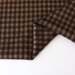 Load image into Gallery viewer, Black &amp; Brown 1/4" Gingham Yarn Dyed Jacquard Knit
