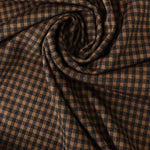 Load image into Gallery viewer, Black &amp; Brown 1/4" Gingham Yarn Dyed Jacquard Knit
