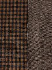 Load image into Gallery viewer, Black &amp; Brown 1/4" Gingham Yarn Dyed Jacquard Knit