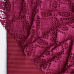 Load image into Gallery viewer, Layering Duos #7 | Swim/Activewear Fabric Bundles | 2YDS Mesh/Lace + 1YD Solid
