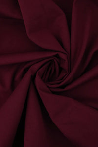 Burgundy Viscose Nylon Ponte