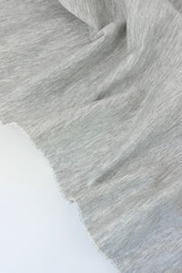 Heather Gray Viscose Nylon Ponte