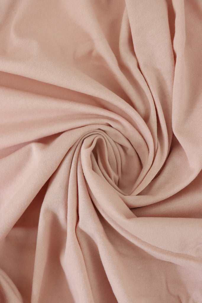 Shell Pink 100% Cotton Jersey | Surge Fabric Shop