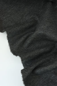 Heathered Charcoal Viscose Nylon Ponte