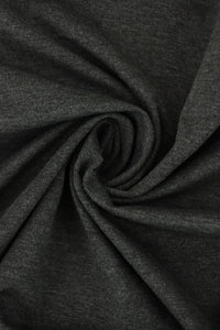 Heathered Charcoal Viscose Nylon Ponte