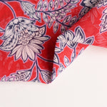 Load image into Gallery viewer, Red Floral Cotton Organza | Designer Deadstock
