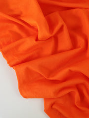 Load image into Gallery viewer, Fluoro Orange 100% Cotton Jersey