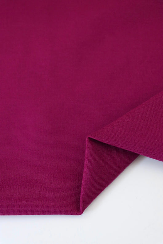 Majestic Magenta Viscose Nylon Ponte