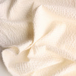 Load image into Gallery viewer, Ivory &amp; Beige Cotton Seersucker | Designer Deadstock
