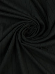 Load image into Gallery viewer, Black Seville Wide Rib Knit