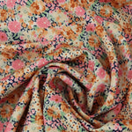 Load image into Gallery viewer, Pink/Peach/Yellow Mini Floral Satin
