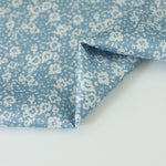 Load image into Gallery viewer, Chambray/White Mini Floral Satin
