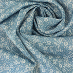 Load image into Gallery viewer, Chambray/White Mini Floral Satin
