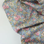 Load image into Gallery viewer, Dusty Blue/Pink/Apricot Mini Floral Satin
