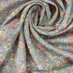 Load image into Gallery viewer, Dusty Blue/Pink/Apricot Mini Floral Satin
