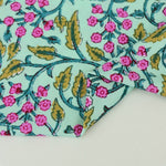 Load image into Gallery viewer, Block Print Inspired on Seafoam Swim Tricot | Italian Designer Deadstock | By The Half Yard
