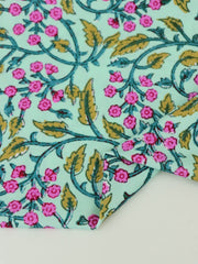 Load image into Gallery viewer, Block Print Inspired on Seafoam Swim Tricot | Italian Designer Deadstock | By The Half Yard
