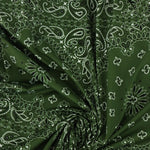 Load image into Gallery viewer, Bandana on Kelp Swim Tricot | Italian Designer Deadstock | By The Half Yard
