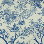 Load image into Gallery viewer, Delft Blue Floral on Ivory Swim Tricot | Italian Designer Deadstock | By The Half Yard
