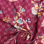 Load image into Gallery viewer, Wanderloom on Mulberry Bubble Crepe
