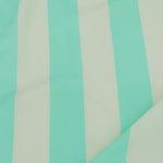 Load image into Gallery viewer, Mint &amp; Ivory 1 ⁵⁄₁₆&quot; Vertical Stripe Swim Tricot | Italian Designer Deadstock | By The Half Yard
