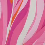 Load image into Gallery viewer, Pinks Groovy Waves Swim Tricot | Italian Designer Deadstock | By The Half Yard
