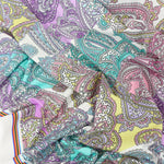 Load image into Gallery viewer, Paisley Pastel Dreams Swim Tricot | Italian Designer Deadstock | By The Half Yard
