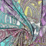 Load image into Gallery viewer, Paisley Pastel Dreams Swim Tricot | Italian Designer Deadstock | By The Half Yard
