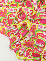 Load image into Gallery viewer, Pink/Yellow/Green Ikat Swim Tricot | Italian Designer Deadstock | By The Half Yard
