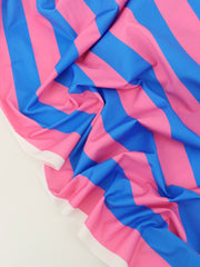 Load image into Gallery viewer, Flamingo &amp; Dodger 1 ⁵⁄₁₆&quot; Vertical Stripe Swim Tricot | Italian Designer Deadstock | By The Half Yard
