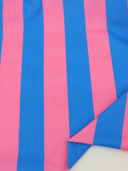 Load image into Gallery viewer, Flamingo &amp; Dodger 1 ⁵⁄₁₆&quot; Vertical Stripe Swim Tricot | Italian Designer Deadstock | By The Half Yard
