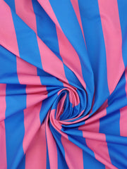 Load image into Gallery viewer, Flamingo &amp; Dodger 1 ⁵⁄₁₆&quot; Vertical Stripe Swim Tricot | Italian Designer Deadstock | By The Half Yard
